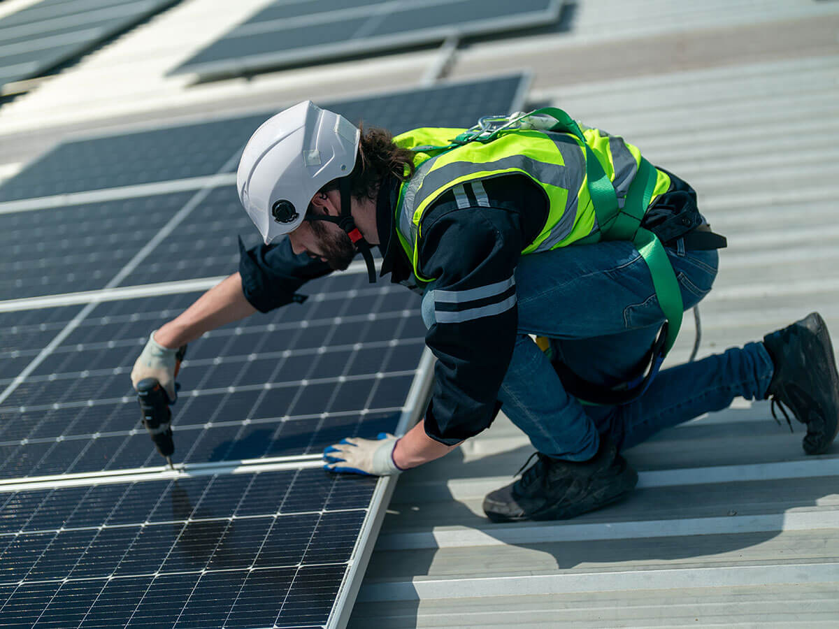 Solar panel installation in East Sussex