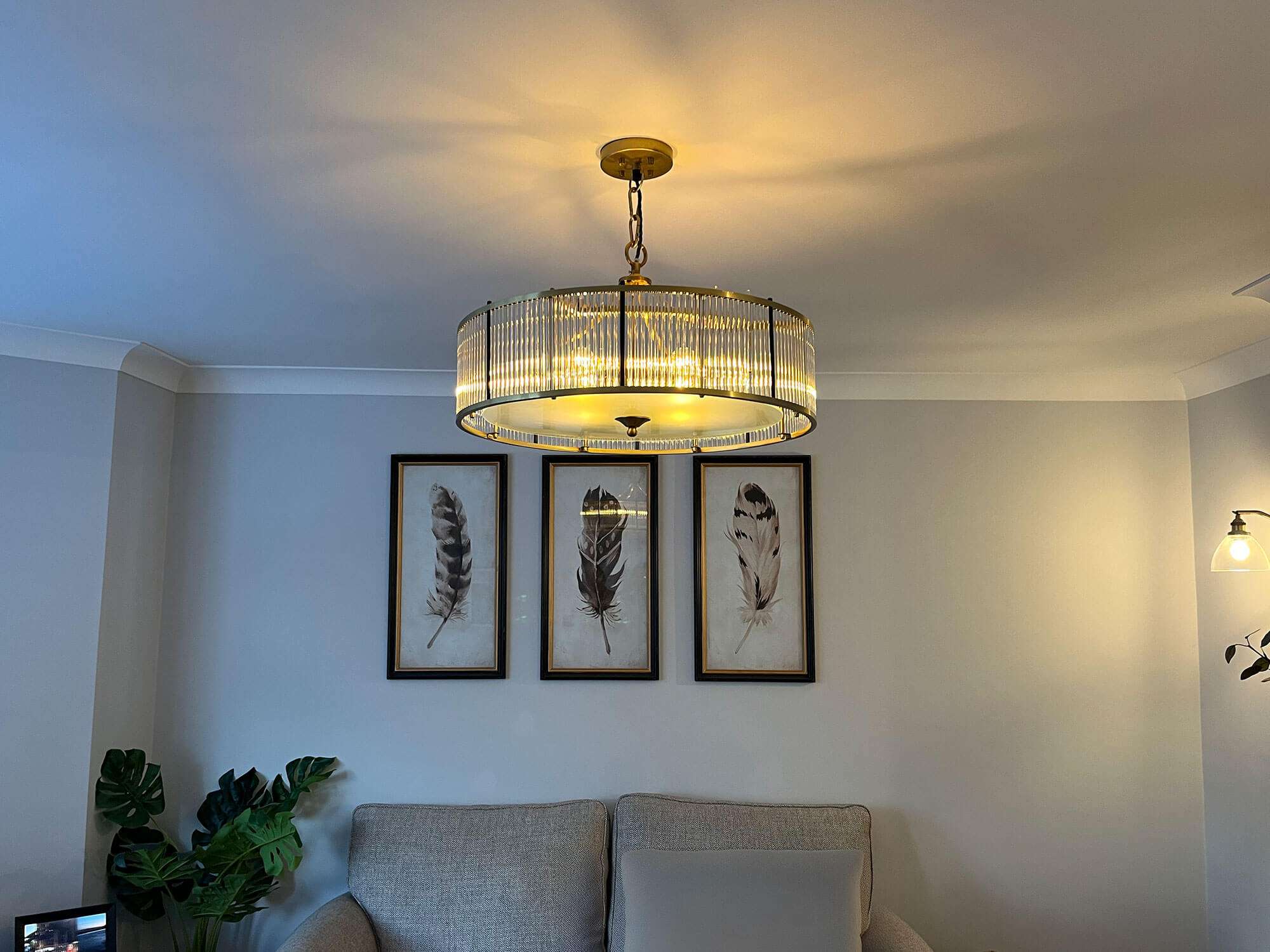 Lounge lighting installation by LH Electrical