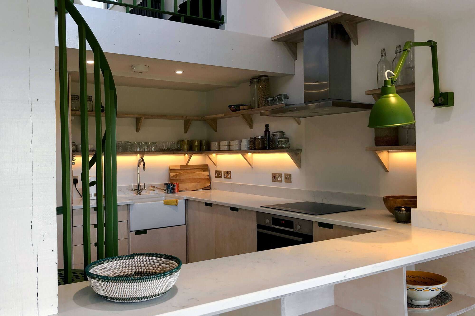 Electrical installation work carried out by LH Electrical in a Lewes home