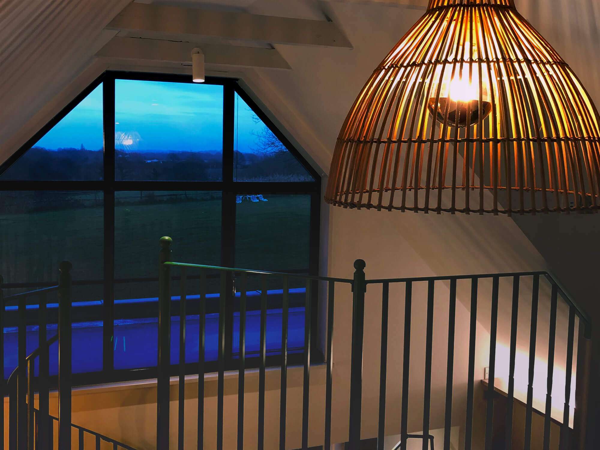 Feature sphere pendant lighting installed by LH Electrical