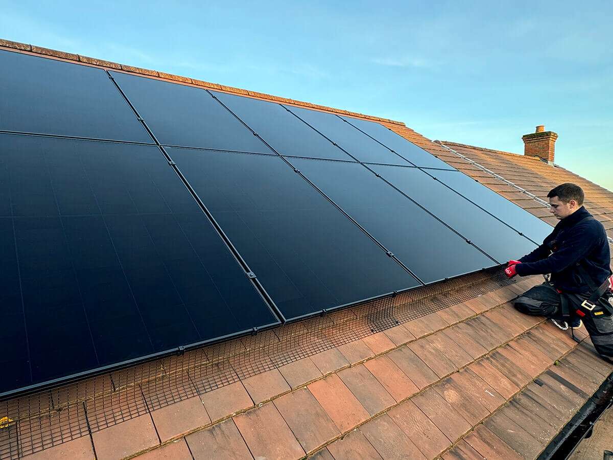 Solar panel installation by LH Electrical in East Sussex